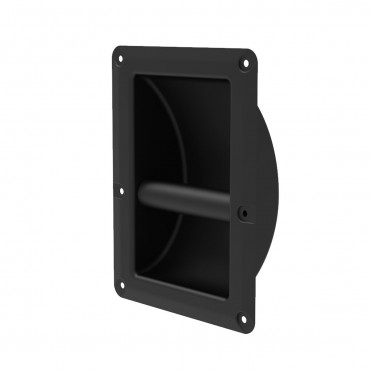 6 Hole Black Steel Cabinet Bar Handle with Rivet Protection